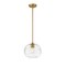 Z-Lite Harmony 1 Light Pendant, Olde Brass & Clear 486P10-OBR - alternate 1